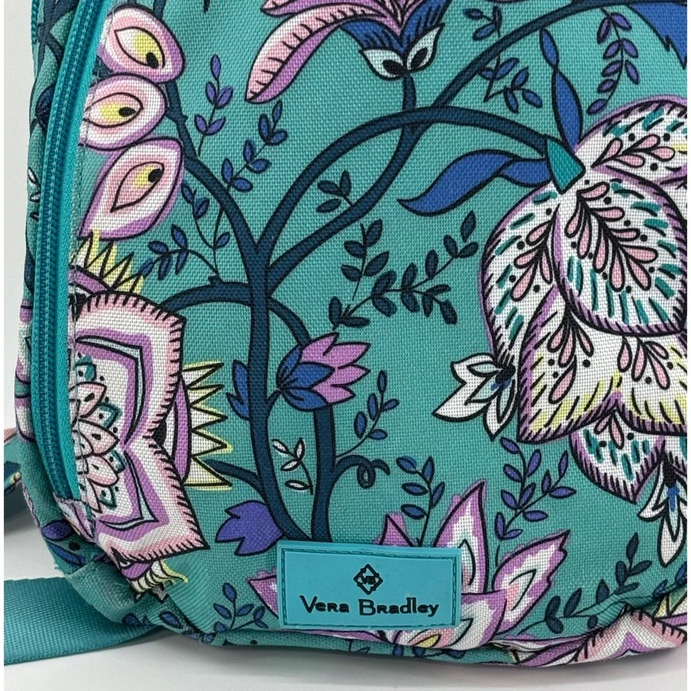 Vera Bradley Peacock Garden Lighten Up LG Essential Sling Backpack